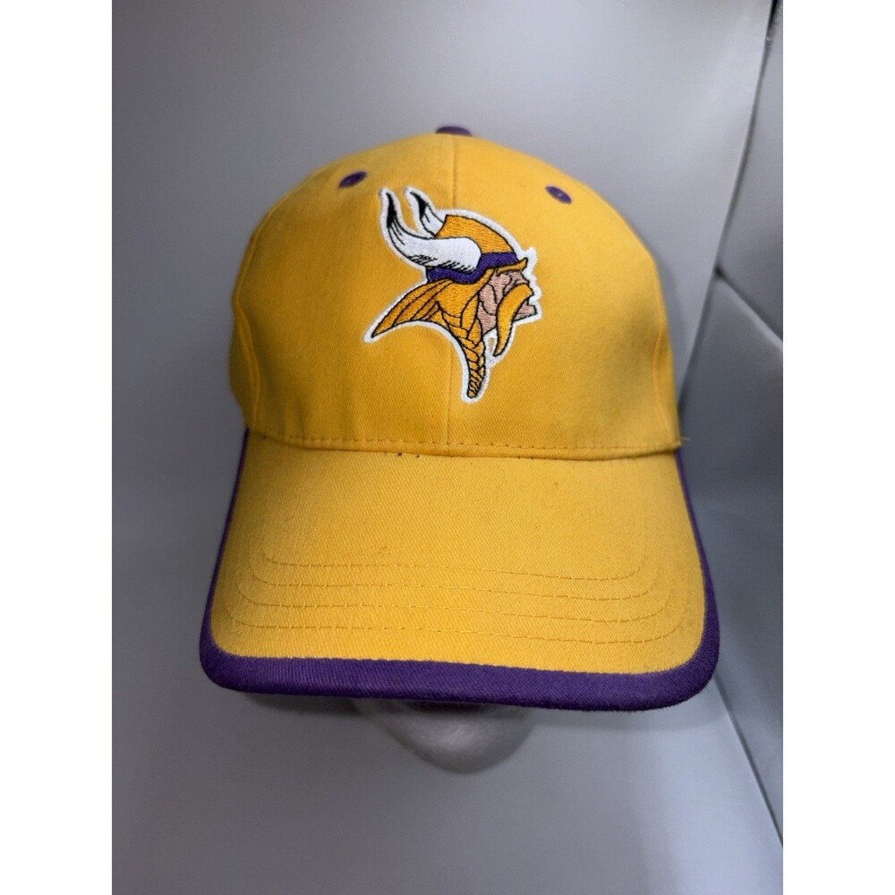 New Minnesota Vikings Hat Cap Strap Back Mens Yellow Purple NFL Embroidered